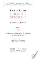 Traité de biochimie générale