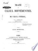 Traité de calcul différentiel et de calcul intégral