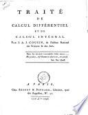 Traité de calcul différentiel et de calcul intégral. Par J.A.J. Cousin..