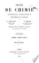 Traité de chimie générale, analytique industrielle et agricole