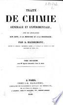 Traité de chimie générale et expériméntale