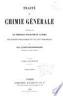 Traité de chimie générale