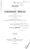 Traité de climatologie médicale