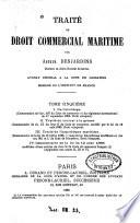Traité de droit commercial maritime