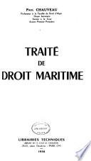 Traité de droit maritime