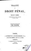 Traité de droit pénal