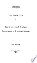 Traité de droit salique