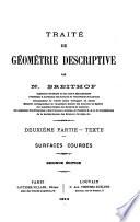 Traité de géométrie descriptive: ptie. [v. 3] Surfaces courbes. Texte. [v. 4] Atlas