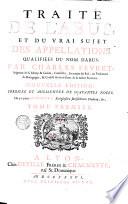 Traité de l'abus et du vrai sujet des appellations qualifiées du nom d'abus