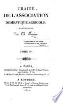 Traité de l'Association Domestique-Agricole