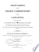 Traité de la Chaux carbonatée et de l'Arragonite