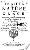 Traité de la nature et de la Grace