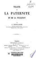 Traité de la paternité et de la filiation