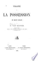 Traité de la possession en droit romain