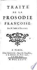 Traité de la prosodie française