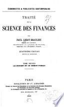 Traité de la science des finances: Le budget et le crédit public