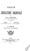 Traité de législation coloniale