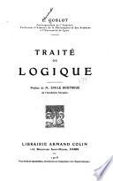 Traité de logique