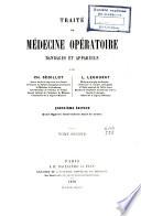 Traité de médecine opératoire