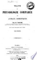 Traite de physiologie comparee des animaux domestiques