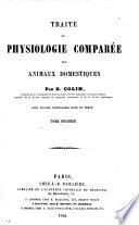 Traité de physiologie comparée des animaux domestiques