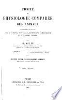 Traité de physiologie comparée des animaux