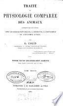 Traité de physiologie comparée des animaux