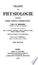 Traité de physiologie considérée comme science d'observation
