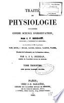 Traite de physiologie consideree comme science d'observation
