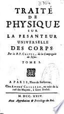 Traité de physique sur la pesanteur universelle des corps
