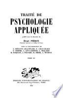 Traité de psychologie appliquée