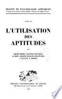 Traité de psychologie appliquée
