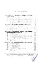 Traité de psychologie expérimentale: Histoire et méthode, par J. Piaget, P. Fraisse et M. Reuchlin