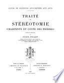 Traité de stéréotomie