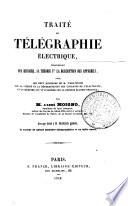 Traité de télégraphie électrique