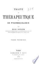 Traité de thérapeutique et de pharmacologie