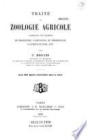 Traité de zoologie agricole