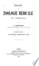 Traité de zoologie médicale et agricole