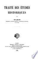 Traité des études historiques