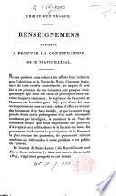 Traite des Nègres.-Renseignemens tendant à prouver la continuation de ce trafic illégal