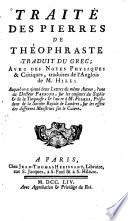 Traité des pierres de Théophraste
