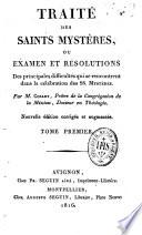 Traité des saints mystères