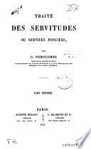 Traité des servitudes ou services fonciers