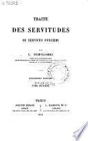 Traite des servitudes ou services fonciers
