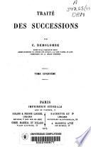 Traité des successions