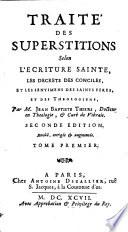 Traité des superstitions