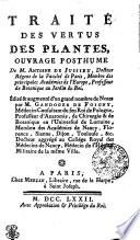Traité des vertus des plantes
