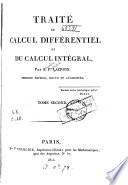 Traité du calcul différentiel et du calcul intégral