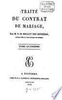 Traité du contrat de mariage