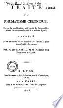 Traité du rhumatisme chronique, sous la modification qu'il reçoit de l'atmosphère et des circonstances locales de la ville de Lyon